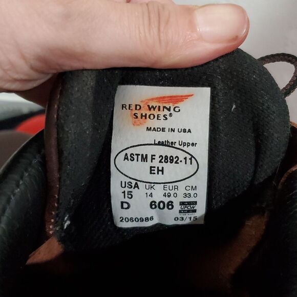 Red Wings 606 Supersole 2.0 Soft Toe Boot Size 15 D